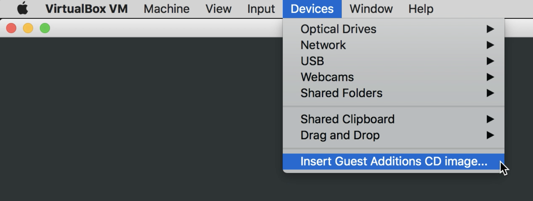 install guest additions virtualbox macos