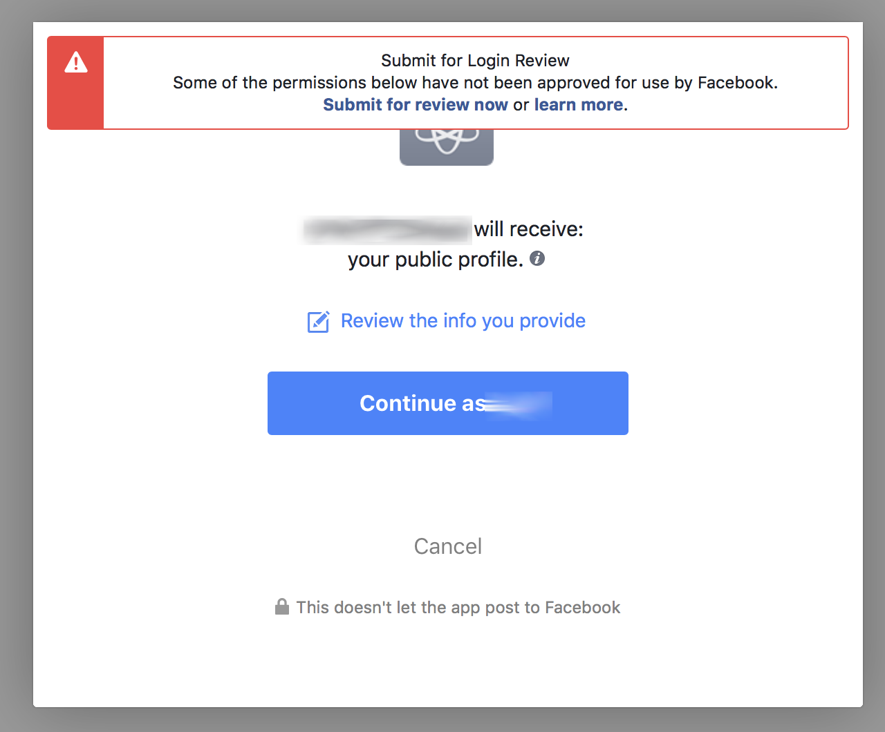 Facebook unreviewed app permissions