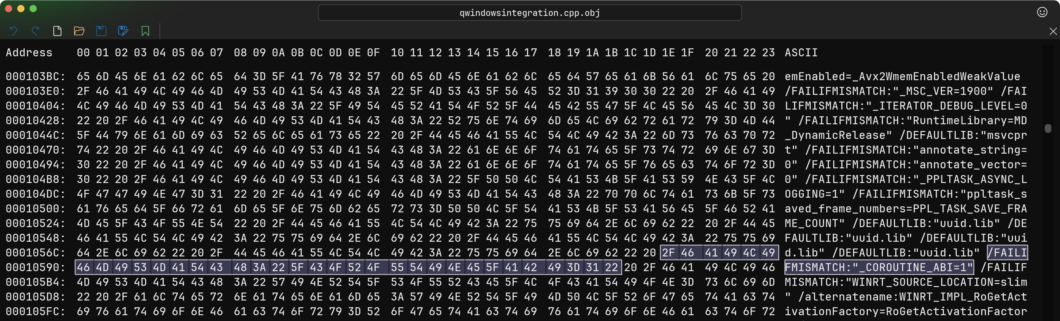 COROUTINE_ABI 1 in qwindowsintegration.cpp.obj