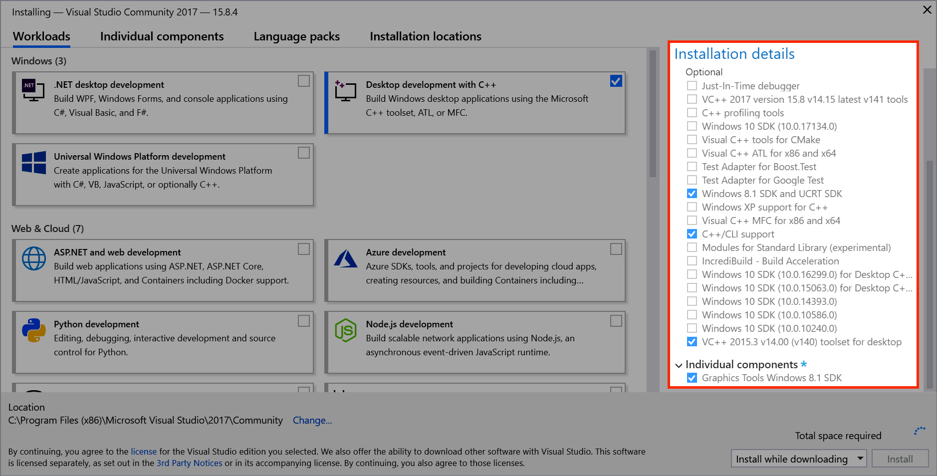 Visual Studio Installer