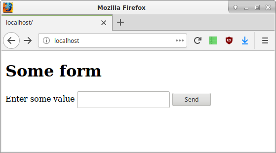 HTML form