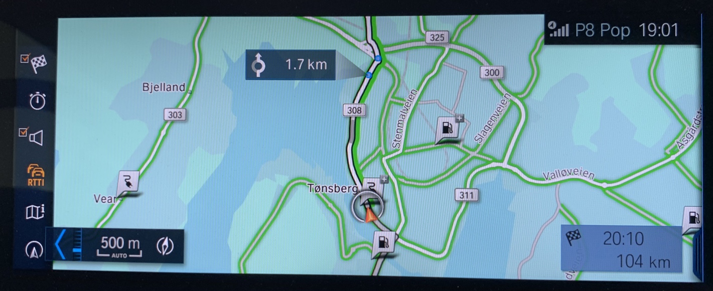 BMW Connected Drive, confusing maps