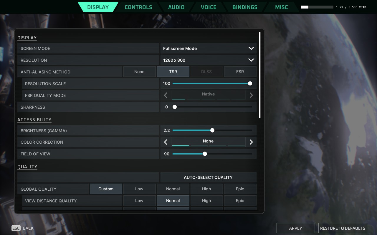 Deadzone Rogue settings, SteamDeck environment variable is not set